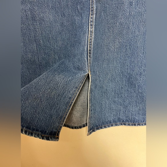 Classic Denim Skirt Hunt Club Vintage Split front skirt Unsized READ - Picture 5 of 7